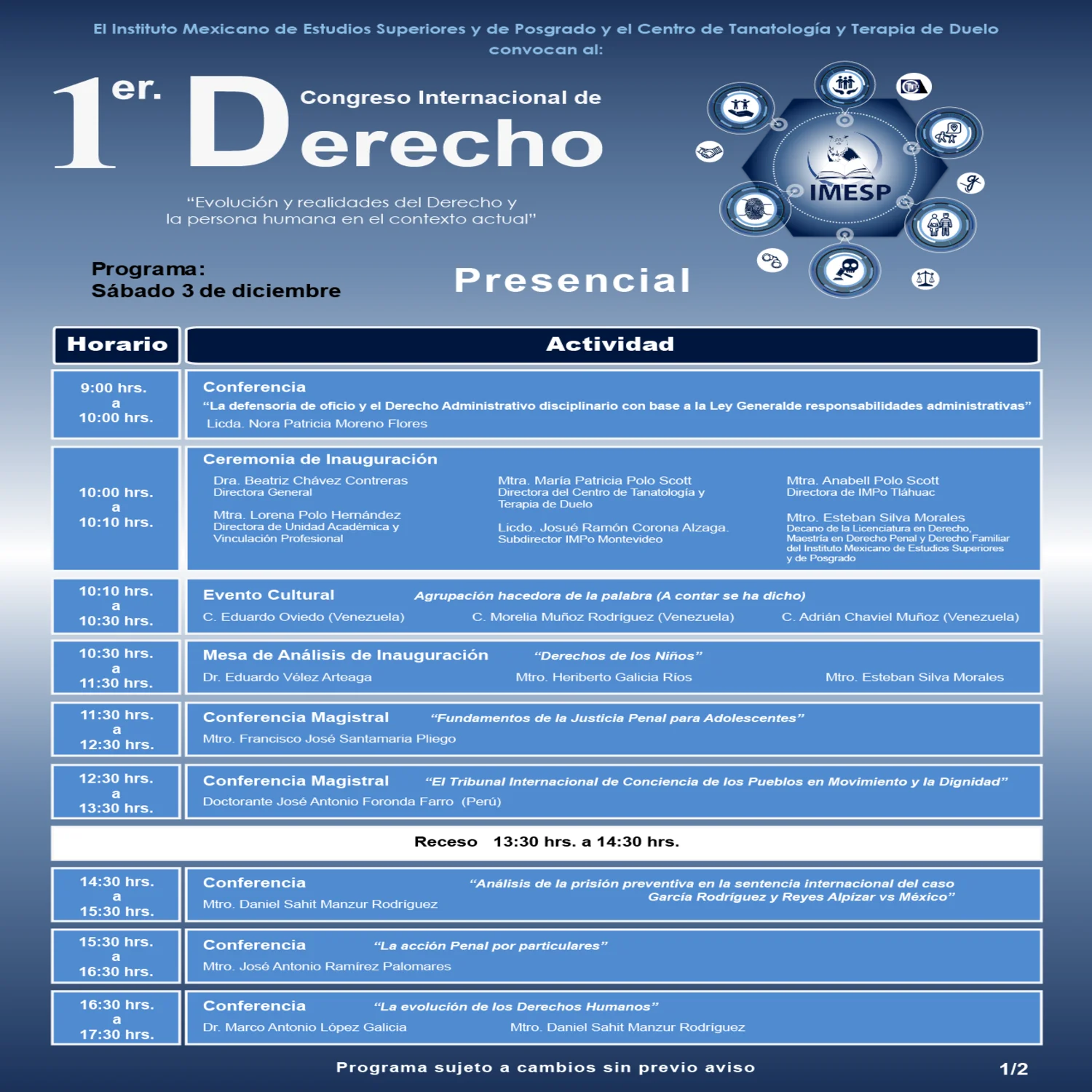 I Congreso Internacional de Derecho